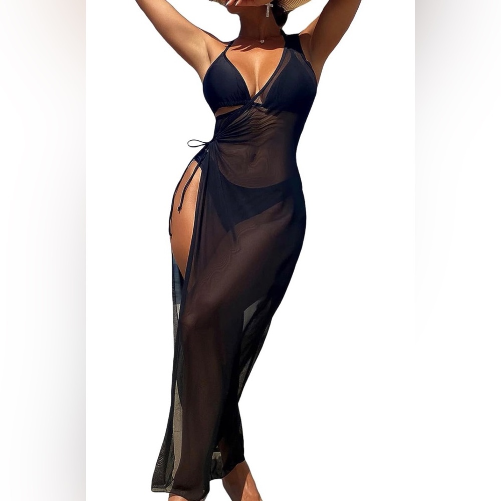 WORN ONCE black beach cover up